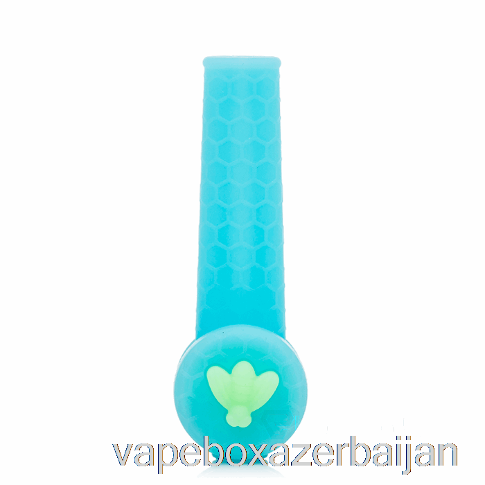 E-Juice Vape Stratus Trio Silicone Pipe UV Blue (UV Blue / UV Green Bee)